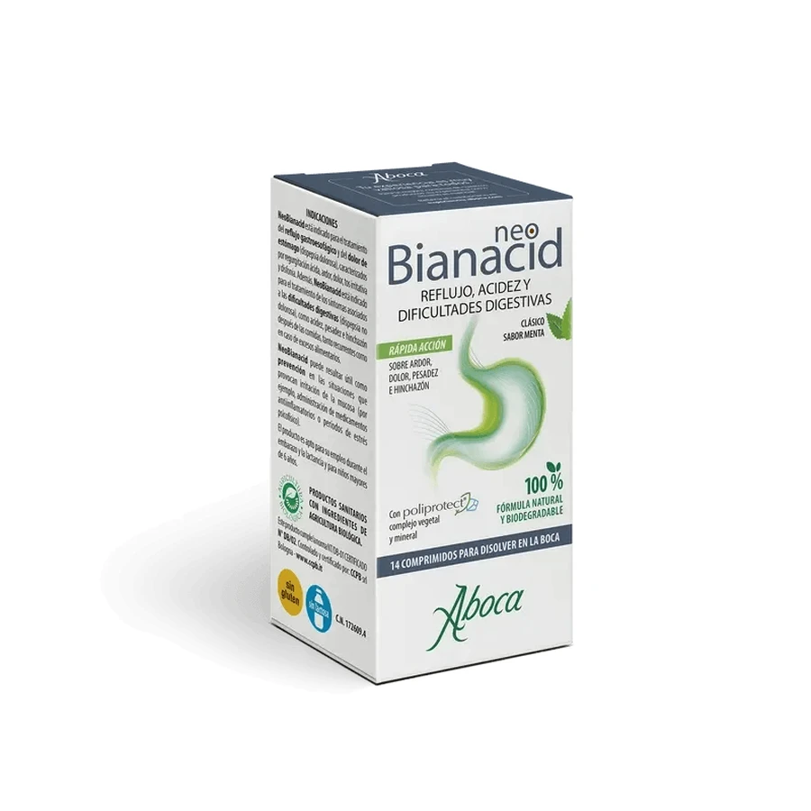 Aboca Neobianacid Heartburn and Reflux, 14 chewable tablets