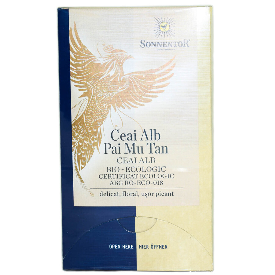 Boutique Thé blanc Pai Mu Tan, 18 sachets, Sonnentor Thé blanc Pai Mu Tan, 18 sachets, Sonnentor