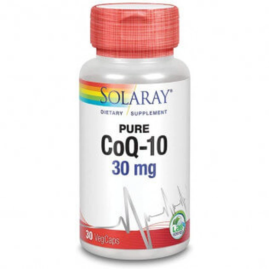 Solaray Pure Coenzima Q10 30mg 30 Veg Caps
