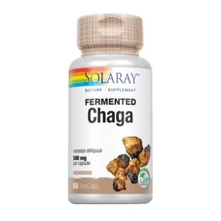 Solaray Chaga Gefermenteerde Paddenstoel 60 Vegcaps