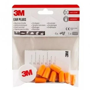 Tapones Oidos Poliuretano 3M Ruido Ref 1100 4 pares