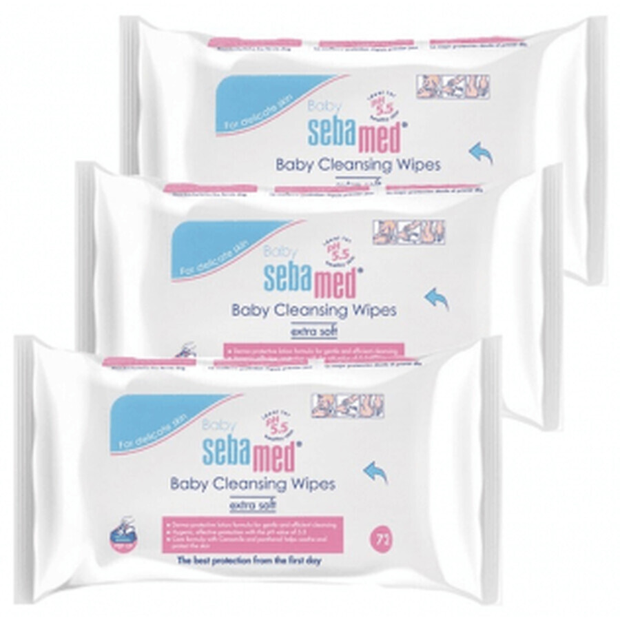 Sebamed TRIPLO 3X60 Șervețele de curățare