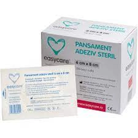 Steriel zelfklevend verband met absorberend kompres, 6x8 cm, EasyCare