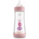 Chicco Plastic Fles met Siliconen Speen Perfect5 Roze 4M+ Fast Flow 300 ml