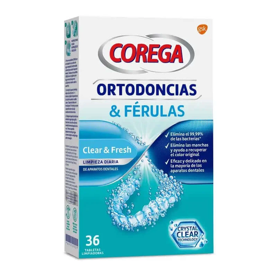 Corega Kieferorthopädie und Zahnschienen 36 Tabletten