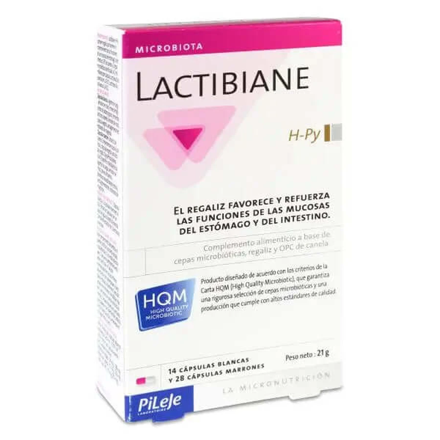 Pileje Lactibiane H-Py 14 capsules molles + 28 capsules brunes