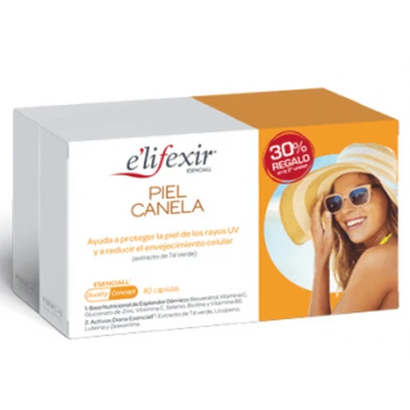Elifexir Kaneel Skin Essentials voordeelverpakking 2x40 capsules