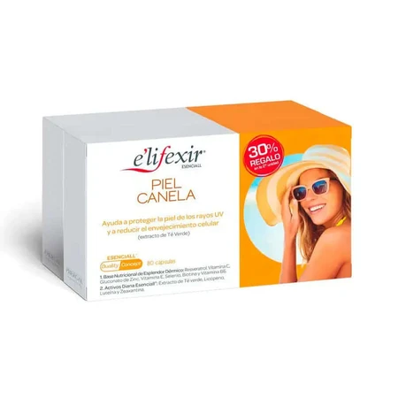 Elifexir Kaneel Skin Essentials voordeelverpakking 2x40 capsules