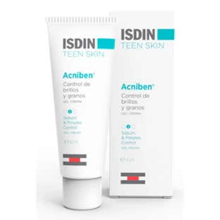 Isdin Teen Skin Acniben Acniben Glanz und Pickel Kontrolle Creme Gel, 40ml