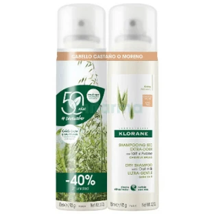 Klorane DUPLO Havermout Kleur Droogshampoo 2x150ml