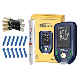  Diagnostic Gold Care, bloedglucosemeetset, meter + accessoires