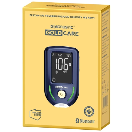  Diagnostic Gold Care, bloedglucosemeetset, meter + accessoires