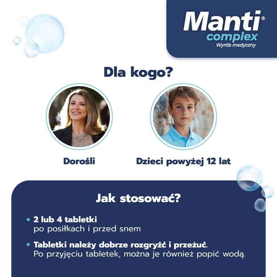 Manti Complex, 20 chewable and chewable tablets