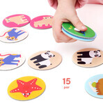 CzuCzu Wild Animal Memoriles, spel voor kinderen vanaf 2 jaar, 30 elementen CzuCzu Wild Animal Memoriles, spel voor kinderen vanaf 2 jaar, 30 elementen