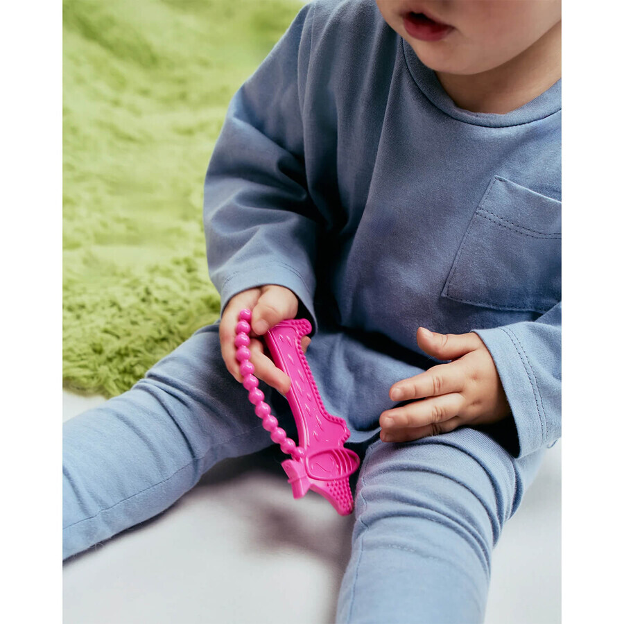 Luu Kids, dentition sensorielle, Luuie le chien, rose, après 4 mois, 1 pièce