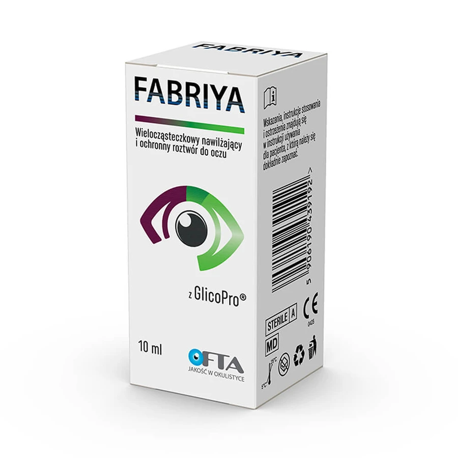 Fabriya, eye drops, multi-molecular solution, 10 ml