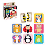 CzuCzu Impilare le metà, puzzle per bambini, da 18 mesi, Animali, 16 pezzi CzuCzu Impilare le metà, puzzle per bambini, da 18 mesi, Animali, 16 pezzi