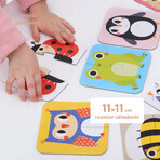 CzuCzu Impilare le metà, puzzle per bambini, da 18 mesi, Animali, 16 pezzi CzuCzu Impilare le metà, puzzle per bambini, da 18 mesi, Animali, 16 pezzi