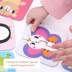 CzuCzu Impilare le metà, puzzle per bambini, da 18 mesi, Animali, 16 pezzi