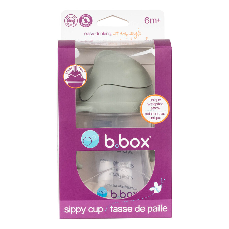 B.Box, bouteille avec paille, sauge, à partir de 6 mois, 240 ml