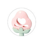 BabyOno, educational teether with a rattle, strawberry, from 3 months, 1 piece DAMAGED PACKAGE