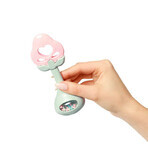 BabyOno, educational teether with a rattle, strawberry, from 3 months, 1 piece DAMAGED PACKAGE