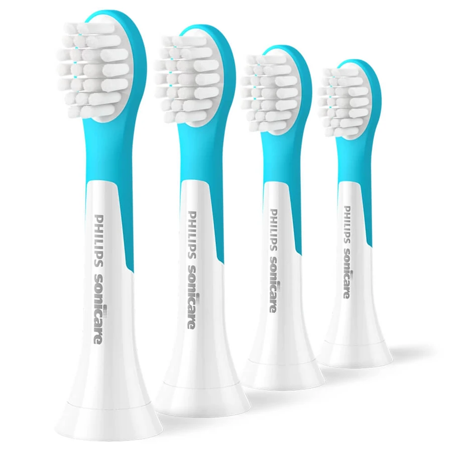 Philips, Ersatzaufsätze für Sonicare For Kids 3+ Schallzahnbürste, ab 3 Jahren, 4 Stück