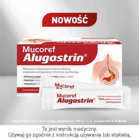Mucoref Alugastrin, 15 ml x 14 Beutel