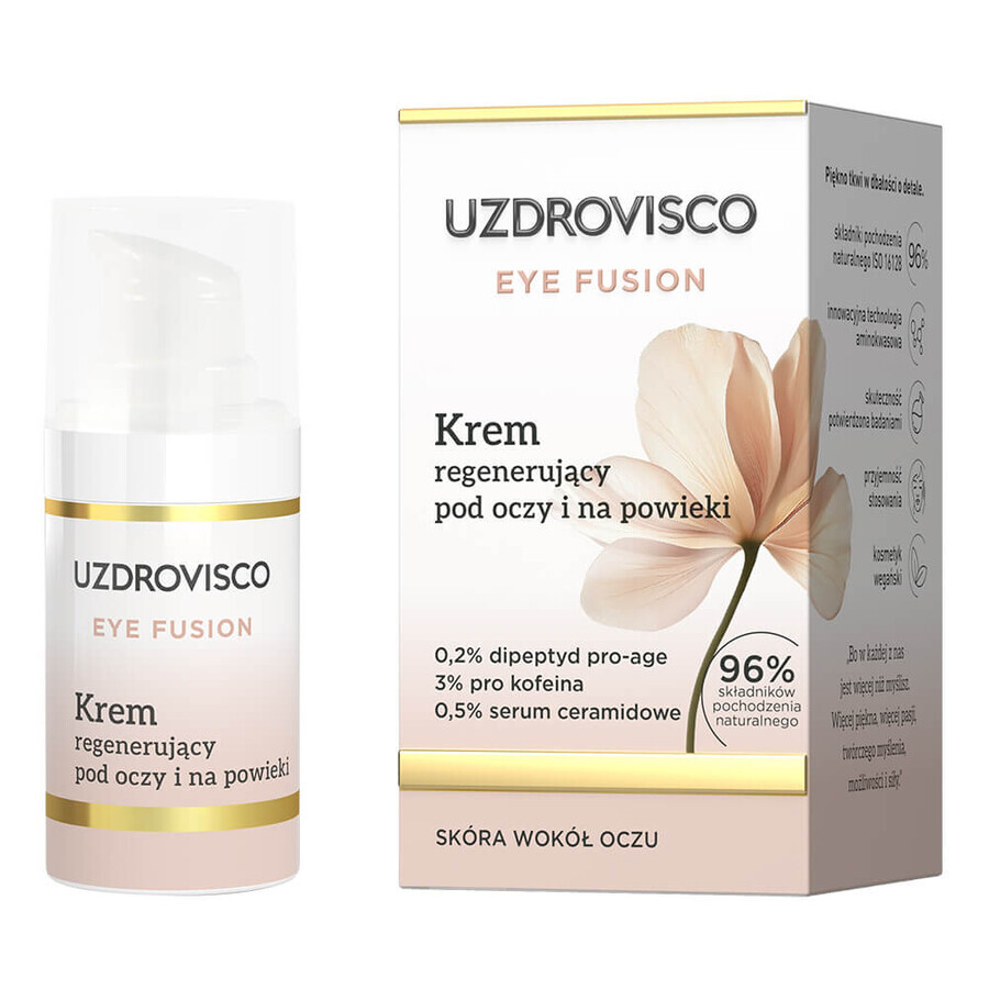 Uzdrovisco Eye Fusion, regenerating eye and eyelid cream, 15 ml