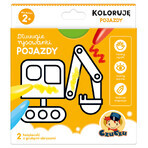 CzuCzu Dłuuugie rysowanki Koloruję Pojazdy, 2 books for children, from 2 years old