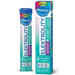 Plusssz Elektrolity Senior Good Day, no sugar added, 24 effervescent tablets
