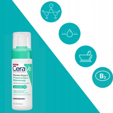 CeraVe, Rebalancing Reinigingsschuim, 150 ml