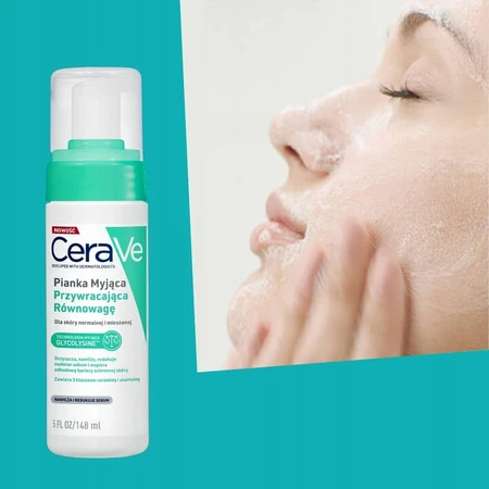 CeraVe, Rebalancing Reinigingsschuim, 150 ml