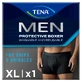 Tena Men Protective Boxer, wiederverwendbare Boxershorts für leichte Inkontinenz, schwarz, Größe XL, 1 Stück