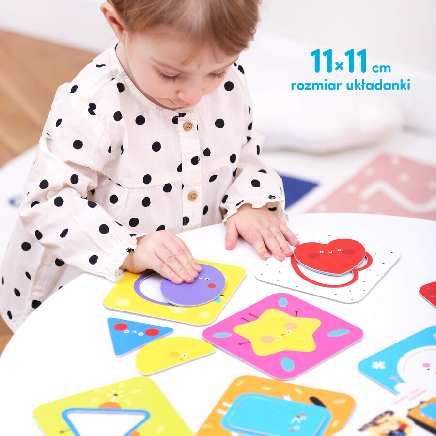 CzuCzu Entdeckung der Formen, Puzzle für Kinder, ab 18 Monaten, 16 Elemente
