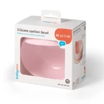 BabyOno, Silikontasse mit Saugnapf, rosa, ab 6 Monaten, 1 Stück.