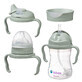 B.Box, learning to drink cup, 4-in-1 set, sage, from 4 months, 240 ml
