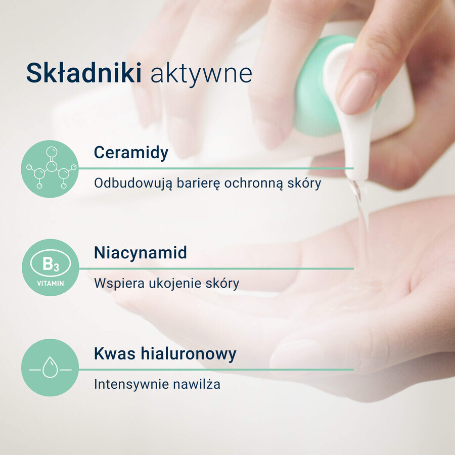 CeraVe set, hydraterende gezichtscrème met ceramiden, normale en droge huid, 52 ml + reinigende reinigingsgel met ceramiden, normale en vette huid, 236 ml