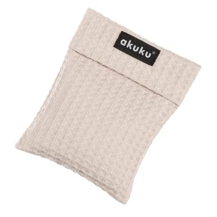 AKUKU, bolsa de agua caliente con huesos de cereza, beige, 13 x 16 cm, 1 unidad