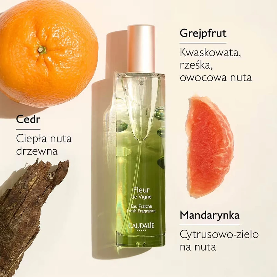 Caudalie Fleur de Vigne, verfrissend water, 50 ml