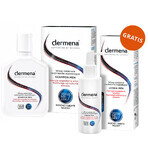 Dermena Hair Care Men, shampoo inibitore della caduta dei capelli, 200 ml + lozione stimolante della caduta e della ricrescita dei capelli, 150 ml in omaggio Dermena Hair Care Men, shampoo inibitore della caduta dei capelli, 200 ml + lozione stimolante della caduta e della ricrescita dei capelli, 150 ml in omaggio