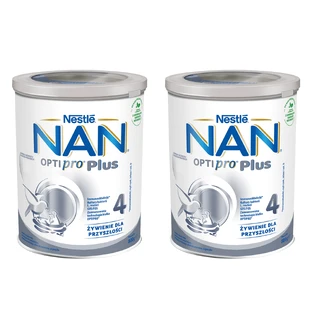 Nestlé NAN Optipro Plus 4, leche modificada para niños mayores de 2 años, 2 x 800 g