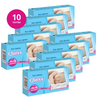 Kit Quixx, prueba de embarazo, plaquetas, sensible 25 mIU/ml, 10 unidades