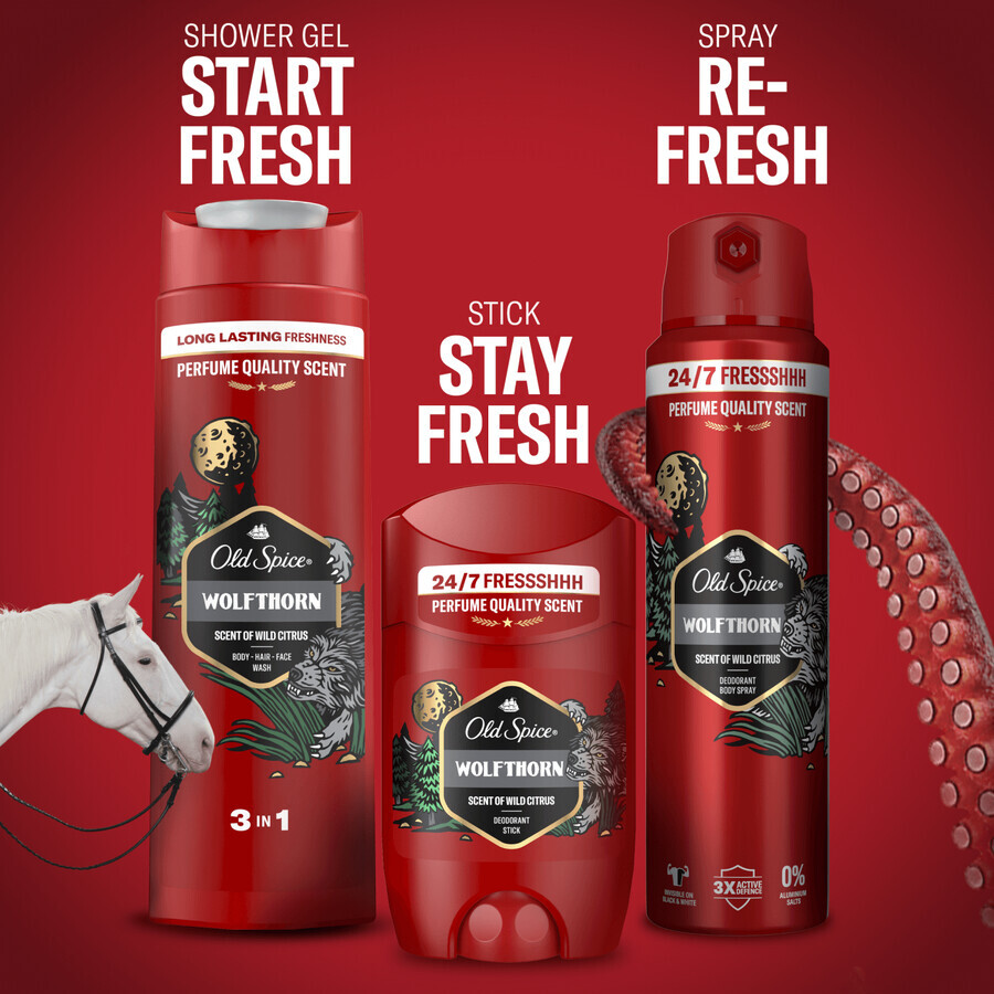 Old Spice, stick deodorant, WolfThorn, 50 ml