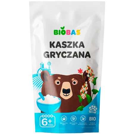 BioBas Buchweizen Porridge Bio, ohne Zuckerzusatz, ab 6 Monaten, 200 g