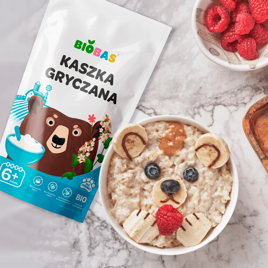 BioBas Buchweizen Porridge Bio, ohne Zuckerzusatz, ab 6 Monaten, 200 g