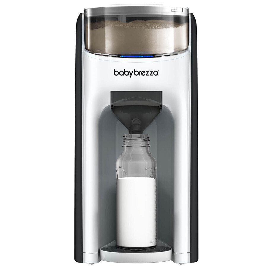 Baby Brezza Formula Pro Advanced, dispensador de leche, blanco y negro