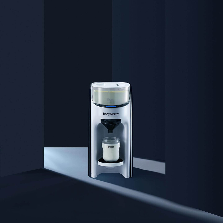Baby Brezza Formula Pro Advanced, dispensador de leche, blanco y negro