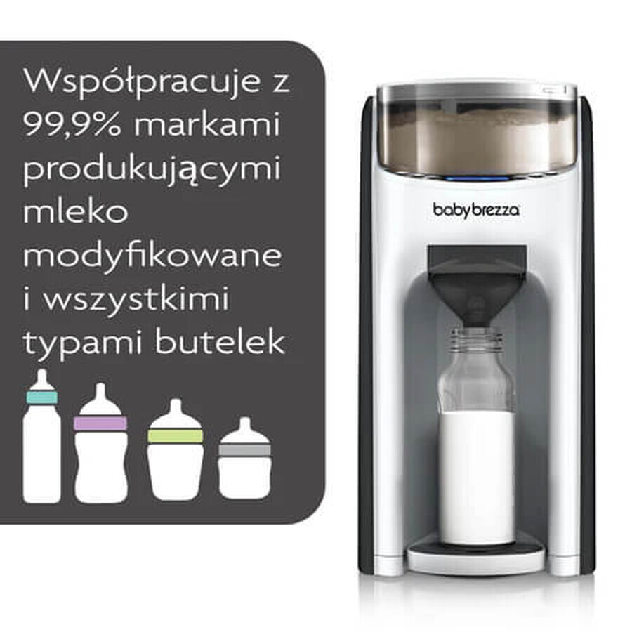 Baby Brezza Formula Pro Advanced, dispensador de leche, blanco y negro