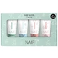 Mini Naif Baby & Kids set, washing gel, 15 ml + diaper cream, 15 ml + skin care cream, 15 ml + shampoo, 15 ml